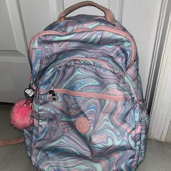 Kipling | Bags | Kipling Artistic Backpack Pink And Blue  display picture 2